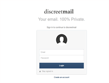 Tablet Screenshot of discreetmail.org